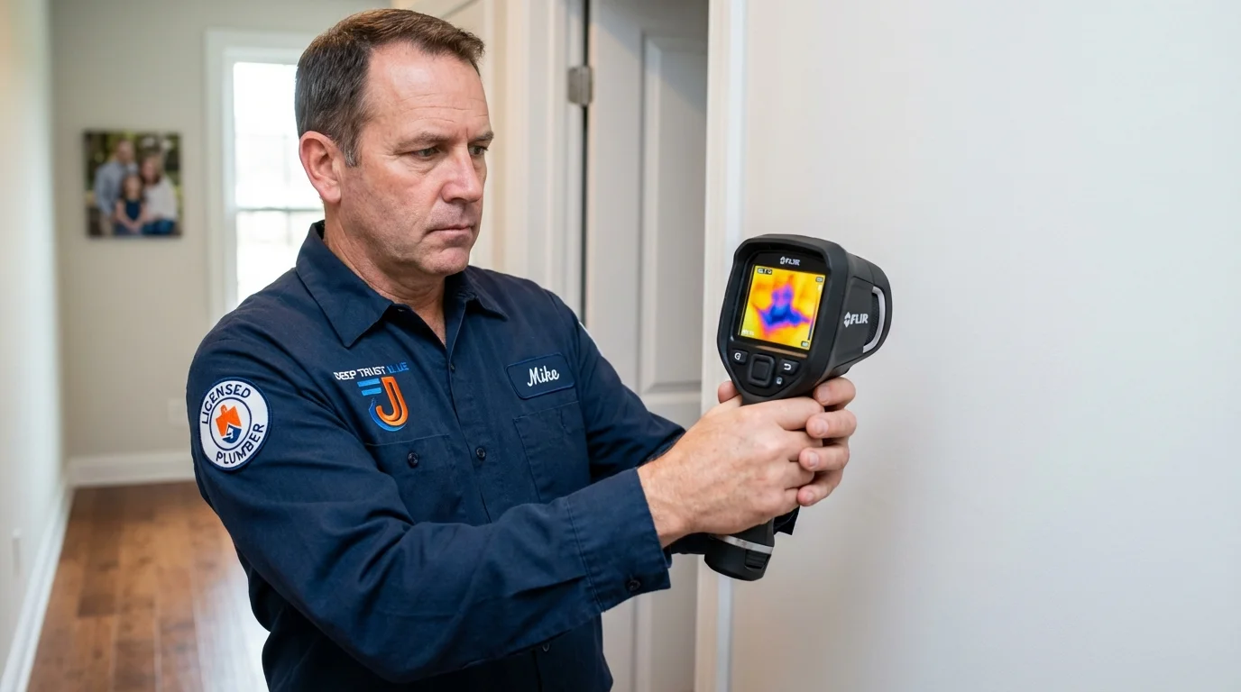 Thermal imaging leak detection by Johns Plumbing LLC in Vinton